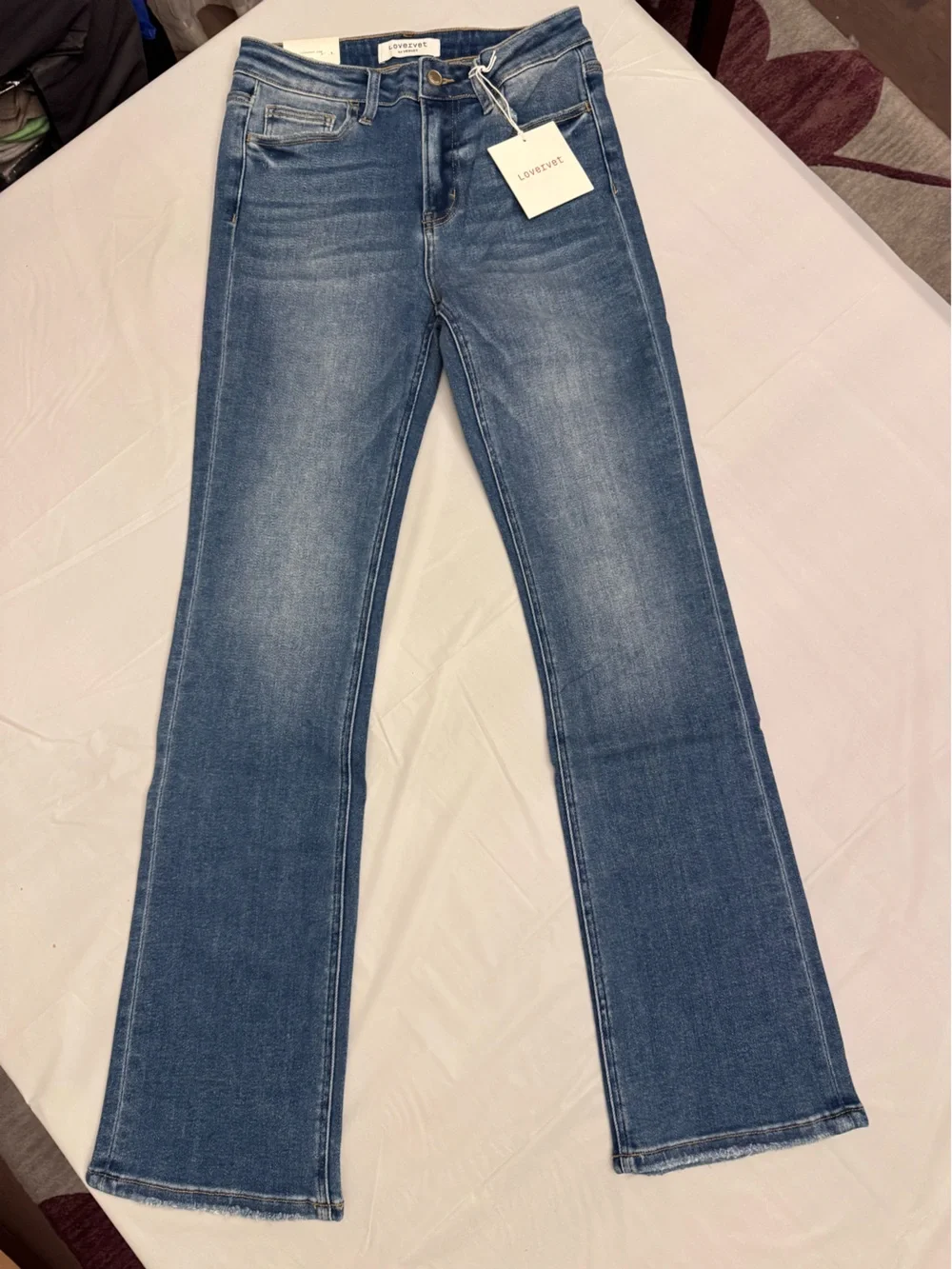 Lovervet - Women's Mid-Rise Blue Boot cut Denim Jeans - Size 5/27 NWT